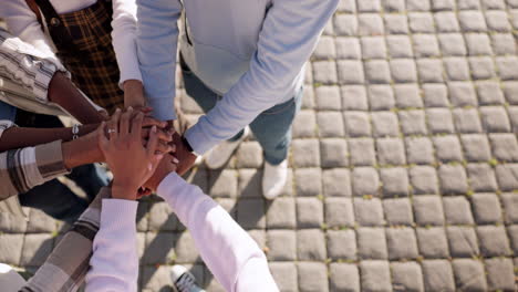 Students,-hands-and-space-with-friends-in-college