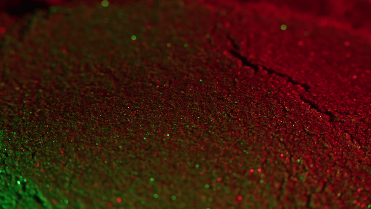 Red and Green Glitter Texture