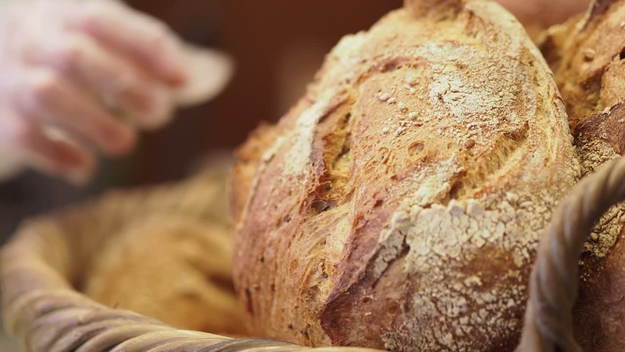 Loaves of Bread in a Basket