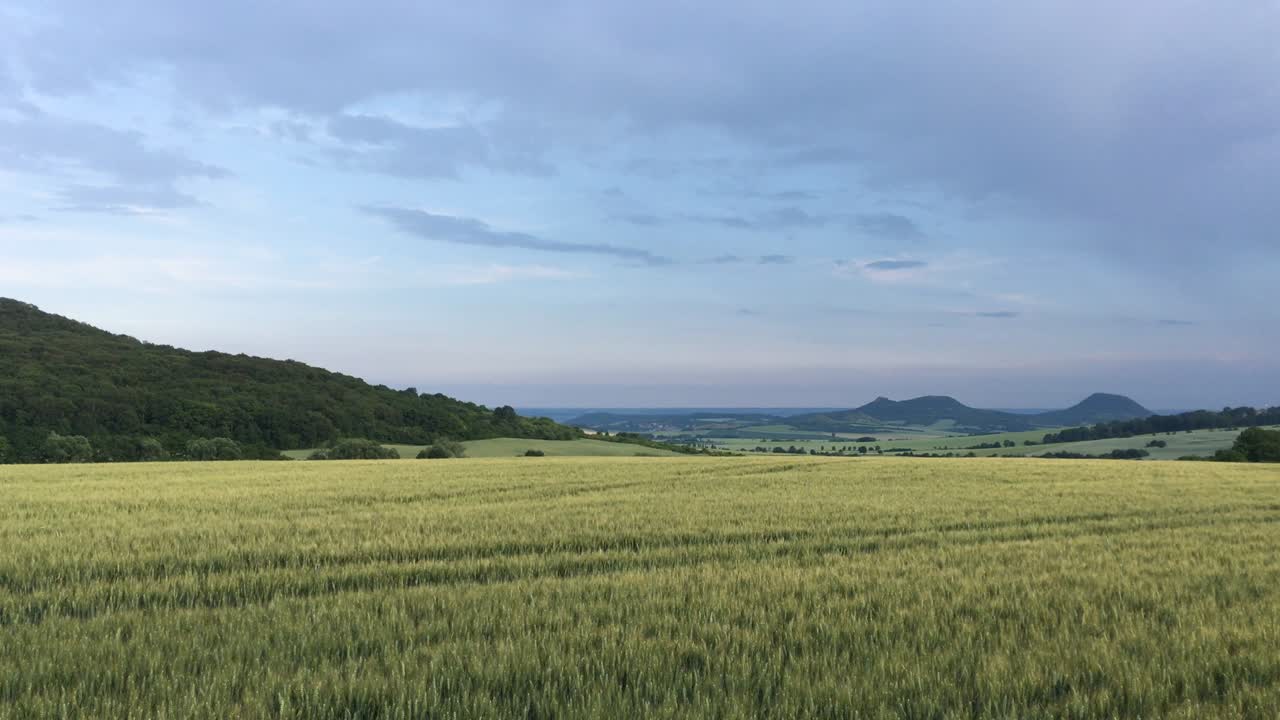 Sunset in Central Bohemian Highlands