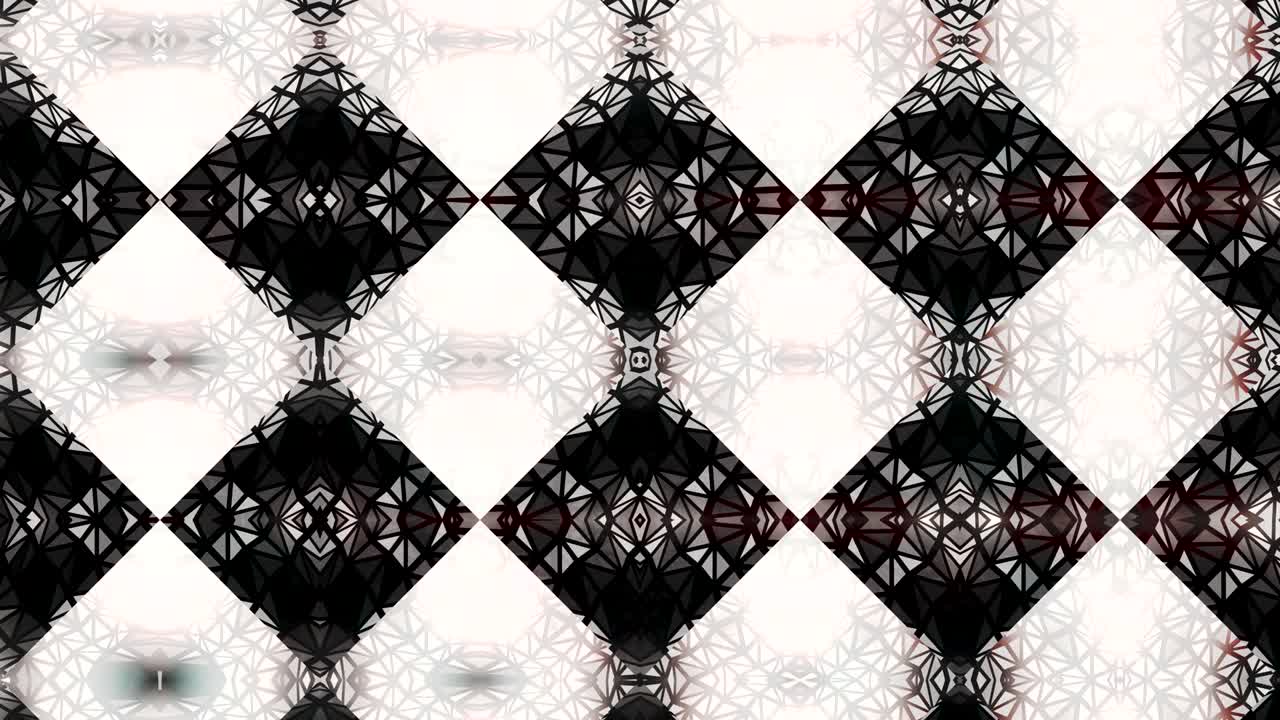 kaleidoscopio en movimiento. gráficos en movimiento de 4k