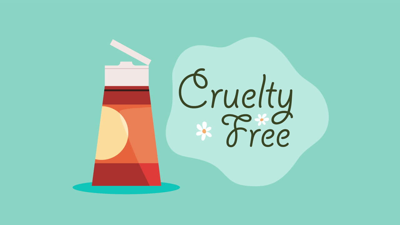 크림 애니메이션과 함께 잔인한 자유 글자