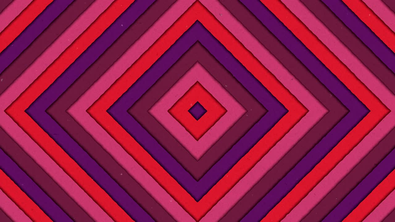 formas abstractas túnel rombo rayas coloridas fondo de bucle sin costuras