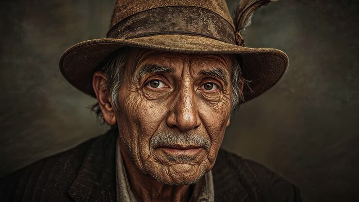 Ritratto di un uomo anziano con un cappello