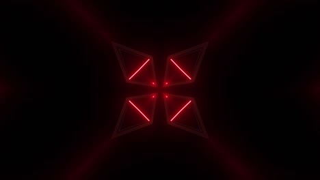 abstract red geometric vj loops