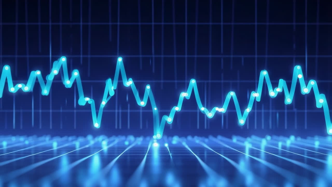 Abstract Digital Waveform Data Visualization