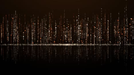 abstracts background, blue neon technology background. abstract application code moving in a cyberspace. data flow texture. script running on a screen. hud concept. bright beams falling down. seamless loop.