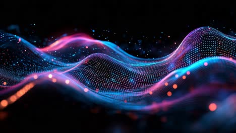 abstract digital wave
