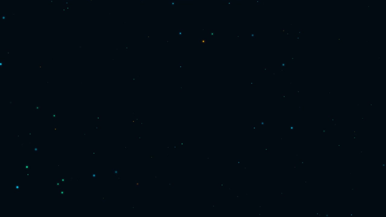 Sfondo Astratto con Particelle Luminose Fluttuanti su Sfondo Scuro