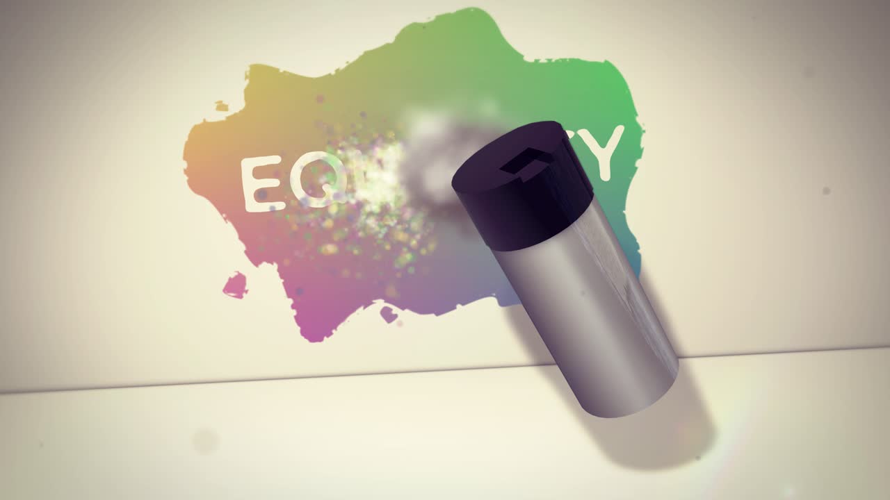 스프레이 단어: 평등 - 벽에 낙서