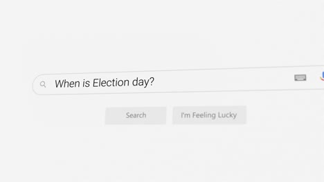 searching for when is election day? on internet browser