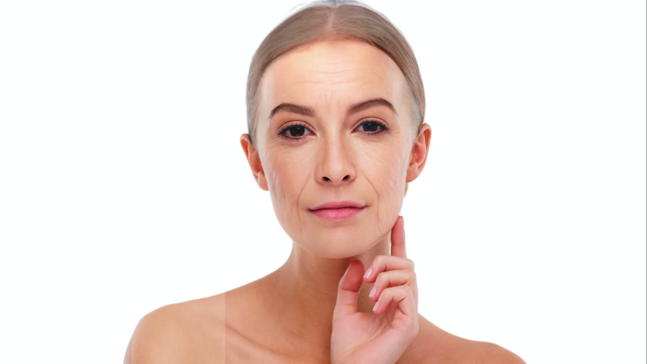 antes e depois do tratamento anti-envelhecimento