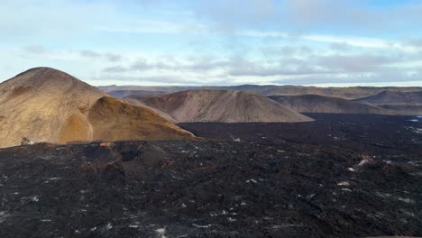Island-Vulkanansicht-4K-Drohnenaufnahmen