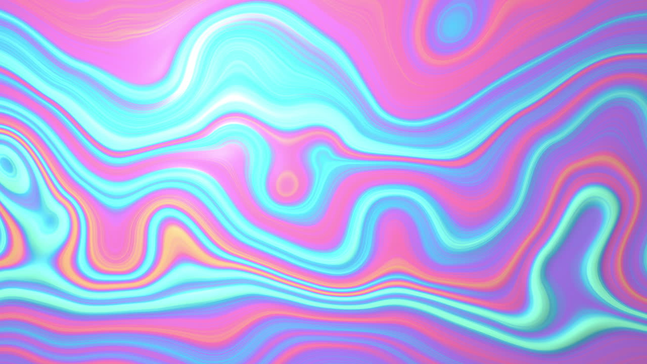 보라색과 파란색 액체 패턴의 애니메이션이 원활한 루프로 움직입니다.