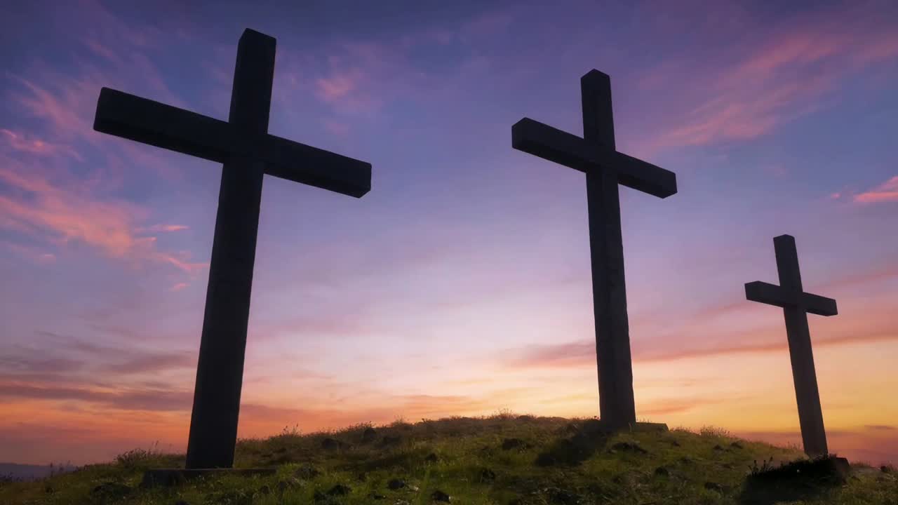 Sfondo di culto con croce cristiana.