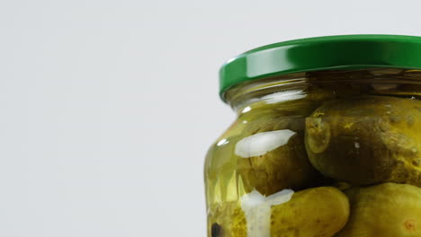 pickles in a glass jar