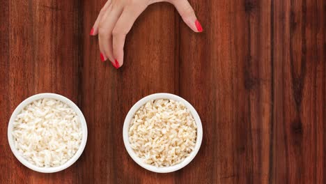 offering boiled rices