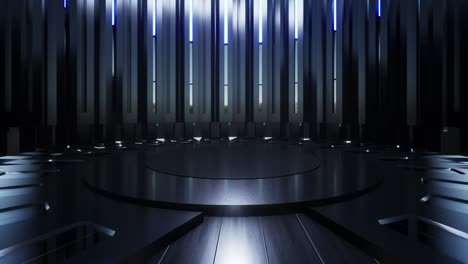 ronde platform, virtuele entertainment studio set achtergrond