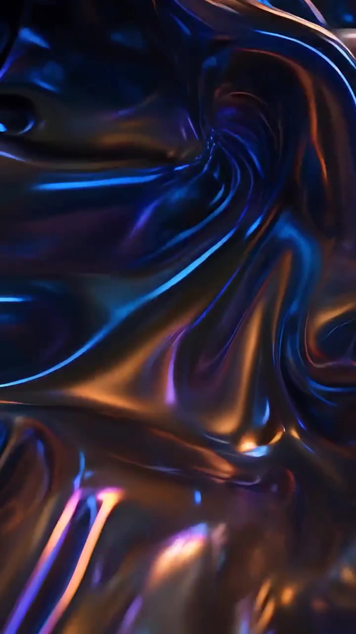 Abstract Metallic Waves Background 4K
