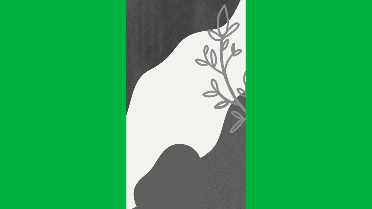 Animation of grey leaves with copy space on white background