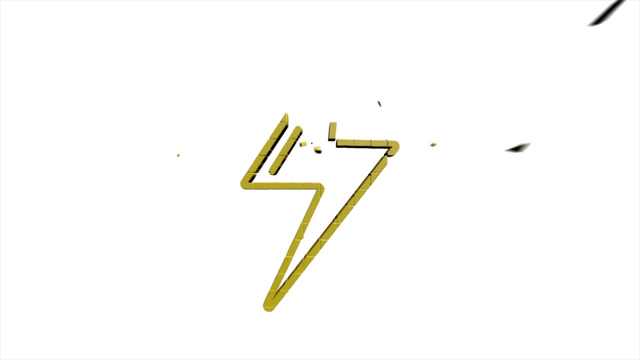 Social media 3D pixel icon design isolated on white background. Outline web icon. Motion graphics.