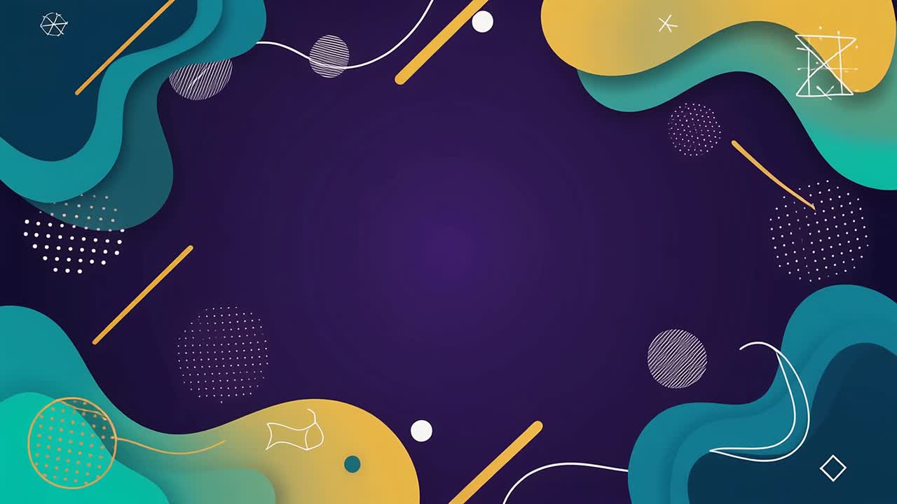 Modern Animated Background with Fluid Organic Shapes