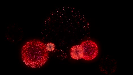 color rojo gran exhibición de fuegos artificiales composición para bucle sin costuras fondo cumpleaños, aniversario, celebración, vacaciones, año nuevo, fiesta, evento y celebraciones, invitación
