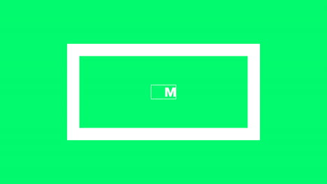 modern cyber monday in frame text on green gradient