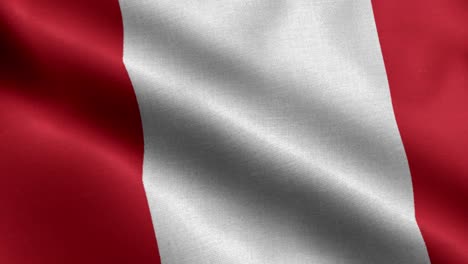 closeup waving loop 4k national flag of peru