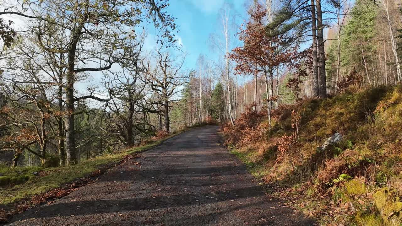 Motorhoming can be fun in many ways, here seen in the middle of the Scottish Highlands as the travelers enjoy the views