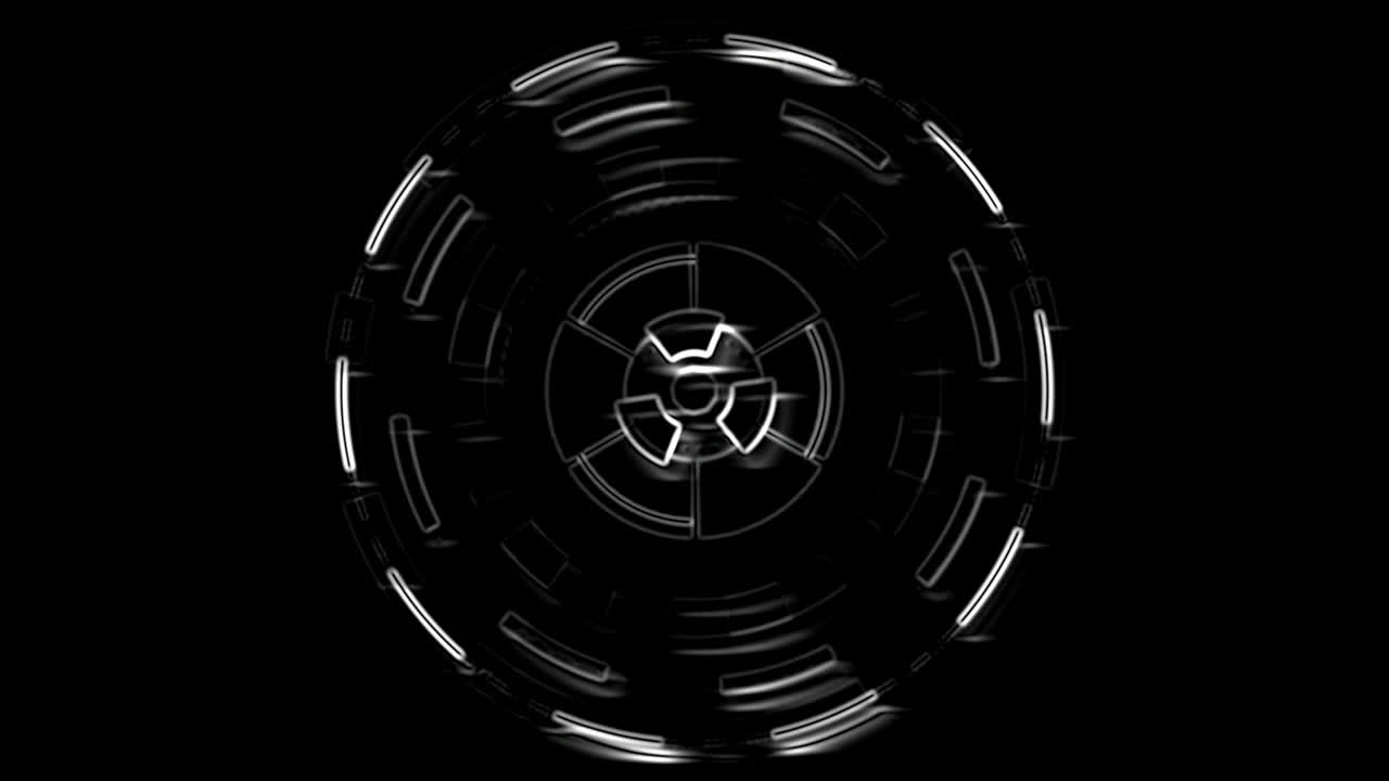 그 밖의 비디오 배경 구성 요소는 추상적인 둥근 애니메이션입니다.