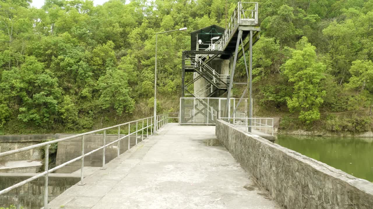 Big dam in Pohara city, Nepal.