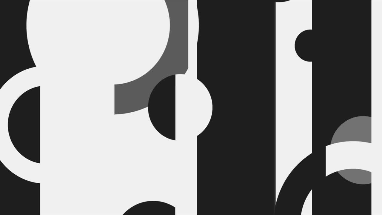 Abstract black white geometric minimal motion background