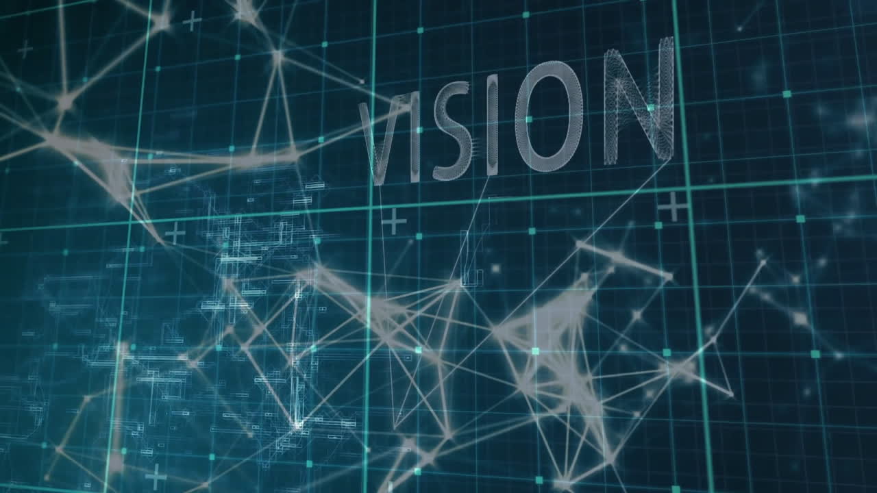 Animation of business texts over network of connections