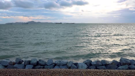 아름다운 파타야 해변, 은 날, 파타야, chonburi, 태국, 2022년 6월 3일