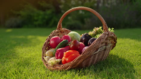 fresh vegetables in a basket