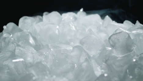 close-up of a pile of ice cubes