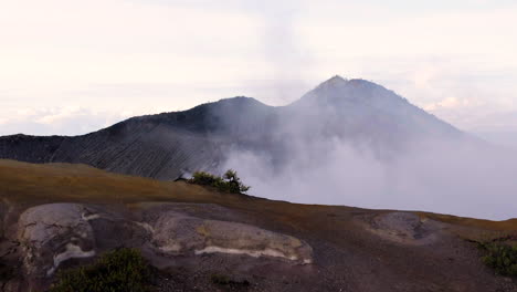 Crater of Ijen volcano, Java, Indonesia