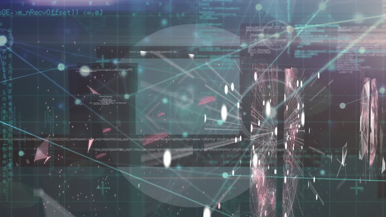 데이터 프로세싱을 통한 연결 네트워크의 애니메이션