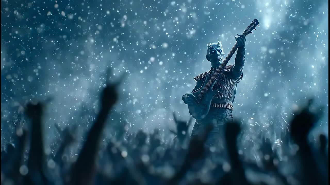 Night King Crowd Surfing at a Concert