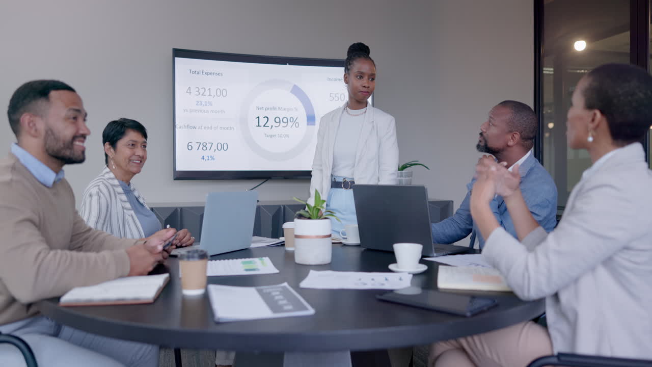 presentación, oficina y reunión de negocios por