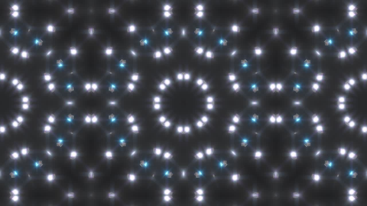 Abstract Glowing Geometric Pattern