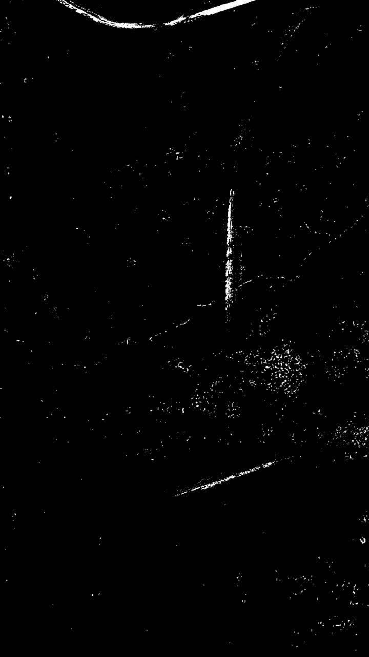 Abstract Grunge Overlay with Moving White Scratches and Dust