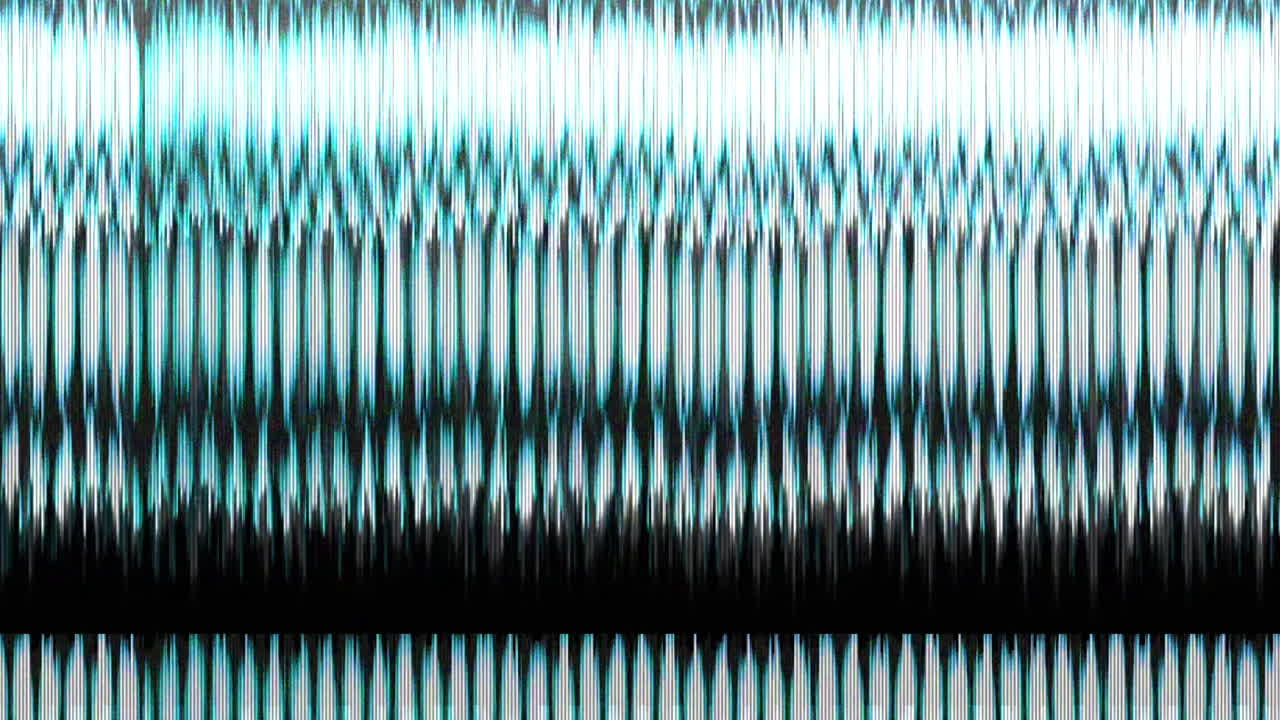 Linee di glitch digitali astratte e distorsione dei dati.