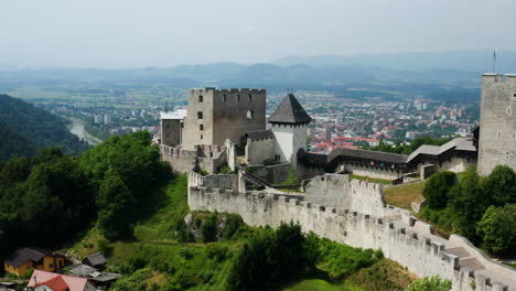 celje upper castle - historic castle ruin of celje in slovenia