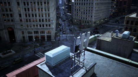 vista aérea de una calle de la ciudad