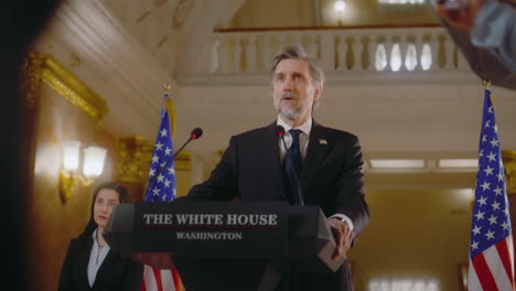 conferencia de prensa en la casa blanca