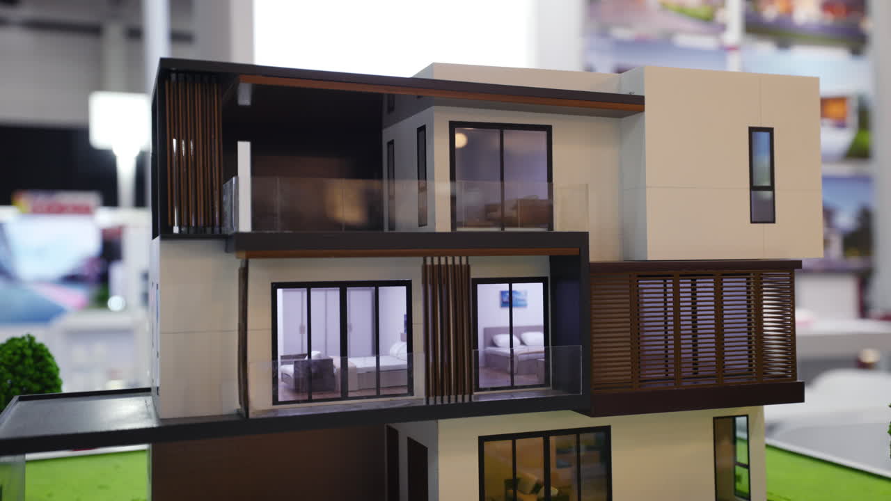 Modern House Model Display