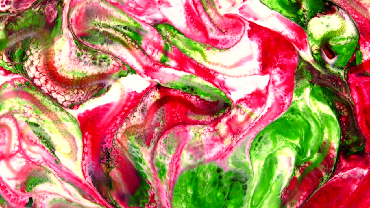 추상적인 다채로운 음식 페인트 잉크 폭발 혼란 물에 퍼져