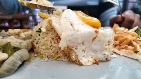 fried rice with egg and vegetables